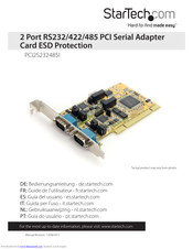 StarTech.com PCI2S232485I User Manual