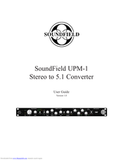 SoundField UPM-1 User Manual