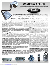 Recordex iMMCam AFL-80 Specifications