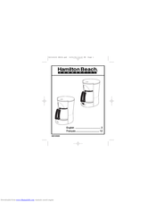 Hamilton Beach Coffeemaker User Manual