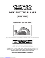 Chicago Electric 91062 Operating Instructions Manual