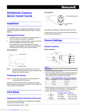 Honeywell HCD92534 Quick Install Manual