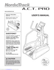 Nordictrack A C T Pro User Manual Pdf Download Manualslib