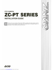 Ganz ZC-PT218 Installation Manual