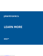 Plantronics M55 User Manual