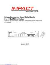 Impact Acoustics 40697 Operational Manual