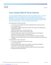 Cisco Catalyst 2960S-F-STACK Datasheet