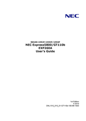 NEC ExpressGT110b User Manual