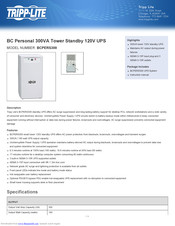 Tripp Lite BC Personal Datashield BCPERS300 Specification Sheet