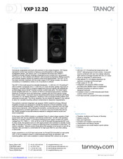 Tannoy VXP 12.2Q Technical Specifications