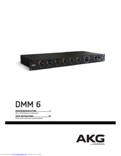 AKG DMM 6 User Instructions