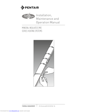 Pentair Mi Series Installation, Maintenance And Operation Manual