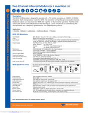Williams Sound MOD 232 Specifications