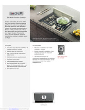 Wolf Gas Multi-Function Cooktop Specifications