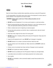 CYBEX VR Owner's Manual