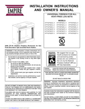 Empire Comfort Systems VFP42FB2CL-3 Installation Instructions And Owner's Manual