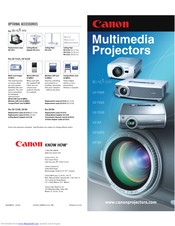 Canon LV7230 - Multimedia Computer TV Projector Specifications
