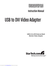 StarTech.com USB2DVIPRO Instruction Manual