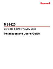 Honeywell ms2420 Installation And User Manual