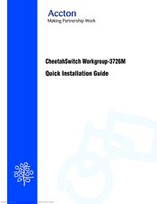 Accton Technology CheetahSwitch Workgroup-3726M Quick Installation Manual