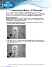Dri-Eaz Dragon X2 Programming Manual
