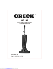 Oreck OR102 User Manual