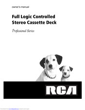 RCA Full Logic Controlled Stereo Cassette Deck Owner's Manual