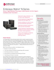 Enterasys Matrix N1 Datasheet