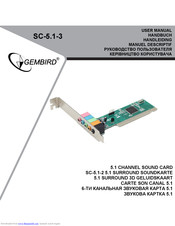 Gembird SC-5.1-3 User Manual