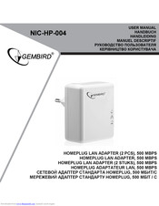 Gembird NIC-HP-004 User Manual