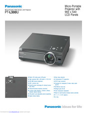 Panasonic PTL300U - LCD PROJECTOR Brochure & Specs