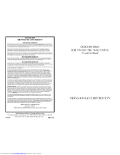 Viking F20024B Use And Care Manual