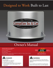Campfire in a can Patio Heater Owner's Manual