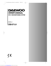 Daewoo DSB-071LH Owner's Manual