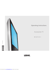 Loewe Digital Recorder + Operating Instructions Manual