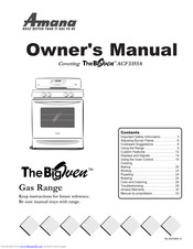 Amana The Big Oven ACF3355A Owner's Manual
