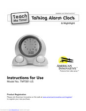 American Innovative, Teach Me Time! TMT081-US Instructions For Use Manual