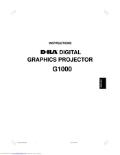 Jvc D-ILA G1000 Instructions Manual