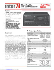 Inter-M PA-2100M Technical Specifications