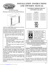 Empire Comfort Systems VFP32FB2DL-3 Installation Instructions And Owner's Manual