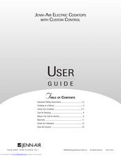 Jenn-Air ELECTRIC COOKTOPS WITH CUSTOM CONTROL User Manual