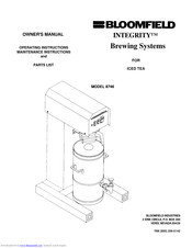 Bloomfield Integrity 8746 Owner's Manual