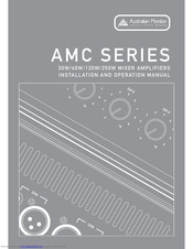 Australion monitor AMC60 Installation And Operation Manual