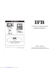 Ifb AW60-806 Operation Manual