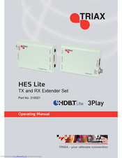 Triax HES Lite Operating Manual