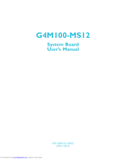 DFI-ITOX G4M100-MS12 User Manual