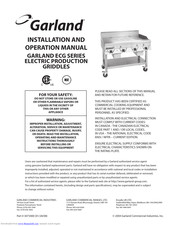 Garland ECG-48R Installation And Operation Manual