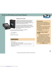 Anchor PortaCom Owner's Manual