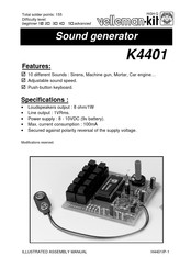 Velleman K4401 Illustrated Assembly Manual