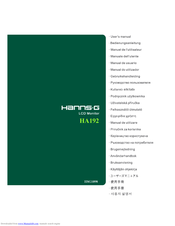 Hanns.G HA192 User Manual